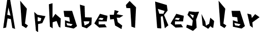 Alphabet1 Regular font - alphabet_1.ttf