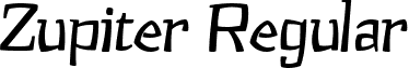 Zupiter Regular font - zupiter.ttf