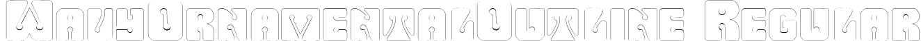 WavyOrnamentalOutline Regular font - wavyornamentaloutline.ttf