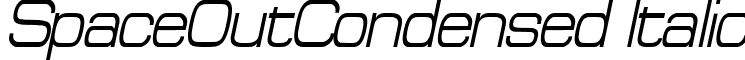 SpaceOutCondensed Italic font - spaceoutcondenseditalic.ttf