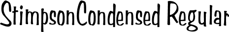 StimpsonCondensed Regular font - stimpsoncondensed.ttf