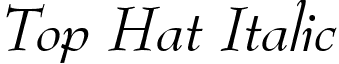 Top Hat Italic font - tophatitalic.ttf