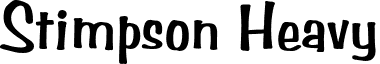 Stimpson Heavy font - stimpsonheavy.ttf