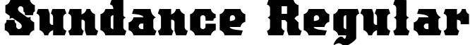 Sundance Regular font - sundance.ttf