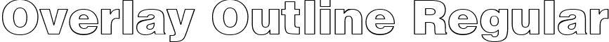 Overlay Outline Regular font - overlayoutline.ttf