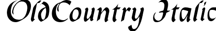 OldCountry Italic font - oldcountryitalic.ttf