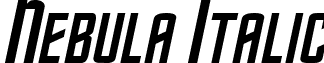 Nebula Italic font - nebulaitalic.ttf