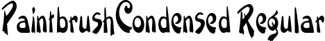 PaintbrushCondensed Regular font - paintbrushcondensed.ttf