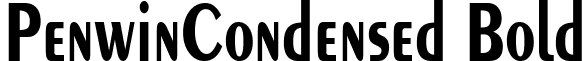 PenwinCondensed Bold font - penwincondensedbold.ttf