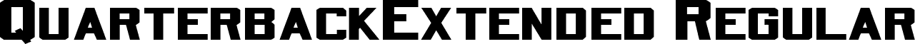 QuarterbackExtended Regular font - quarterbackextended.ttf