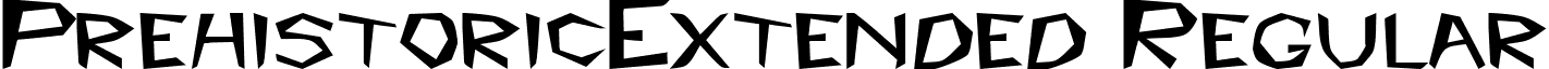 PrehistoricExtended Regular font - prehistoricextended.ttf