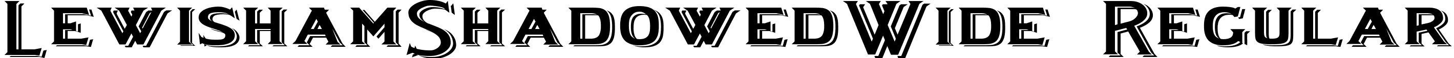 LewishamShadowedWide Regular font - lewishamshadowedwide.ttf