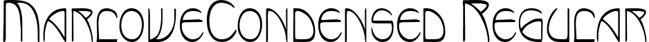 MarloweCondensed Regular font - marlowecondensed.ttf