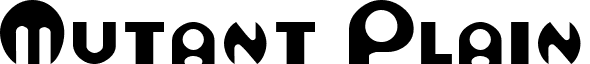 Mutant Plain font - mutantplain.ttf