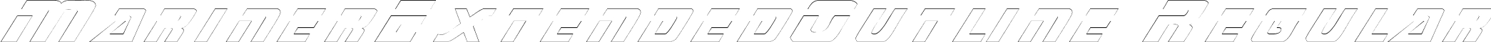 MarinerExtendedOutline Regular font - marinerextendedoutline.ttf