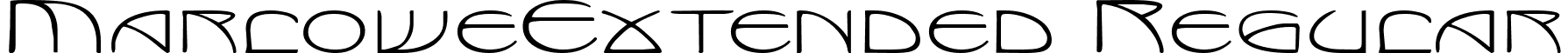 MarloweExtended Regular font - marloweextended.ttf