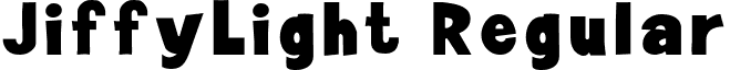 JiffyLight Regular font - jiffylight.ttf