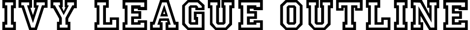Ivy League Outline font - ivyleagueoutline.ttf