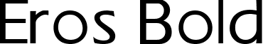 Eros Bold font - erosbold.ttf