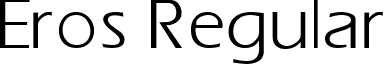 Eros Regular font - Eros.ttf