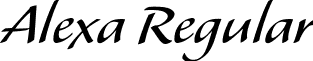 Alexa Regular font - decorative-stylisticalexa-regular.ttf