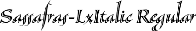 Sassafras-LxItalic Regular font - decorative-stylisticsassafras-lxitalic-regular.ttf