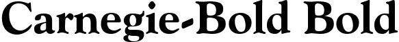 Carnegie-Bold Bold font - carnegie-boldbold.ttf