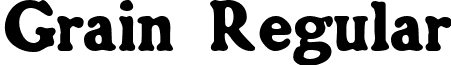 Grain Regular font - grain.ttf