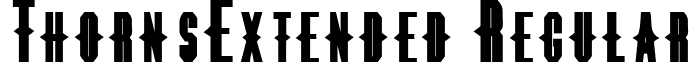 ThornsExtended Regular font - thornsextended.ttf