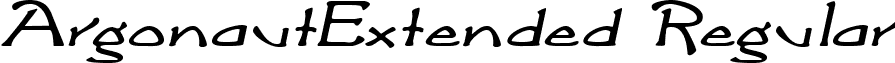 ArgonautExtended Regular font - argonautextended-italic.ttf