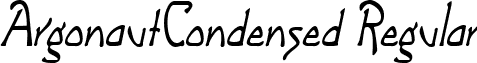 ArgonautCondensed Regular font - argonautcondensed-italic.ttf