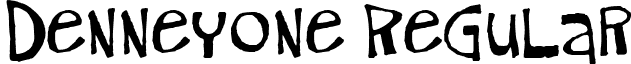 DenneyOne Regular font - denneyone.ttf