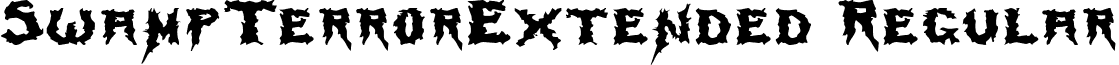 SwampTerrorExtended Regular font - swampterrorextended.ttf