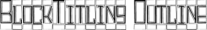 BlockTitling Outline font - BlockTitlingOutline.ttf