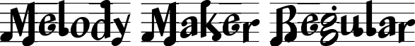Melody Maker Regular font - melodymaker.ttf