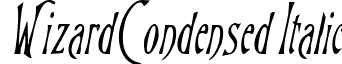 WizardCondensed Italic font - wizardcondenseditalic.ttf