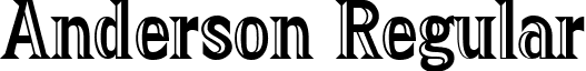 Anderson Regular font - anderson.ttf