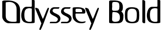 Odyssey Bold font - odysseybold.ttf