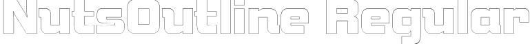 NutsOutline Regular font - nutsoutline.ttf