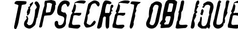 TopSecret Oblique font - topsecretoblique.ttf