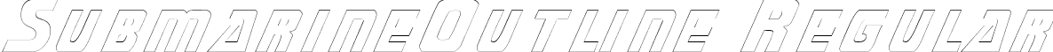 SubmarineOutline Regular font - submarineoutline.ttf