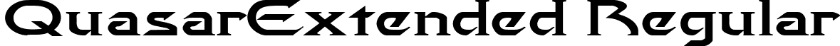 QuasarExtended Regular font - quasarextended.ttf