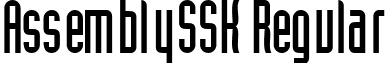 AssemblySSK Regular font - techno-scifi-futuristicassemblyssk-regular.ttf