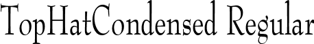 TopHatCondensed Regular font - tophatcondensed.ttf