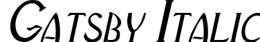 Gatsby Italic font - gatsbyitalic.ttf