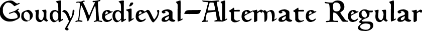 GoudyMedieval-Alternate Regular font - unical-blackletter-medievalgoudymedieval-alternate-regular.ttf