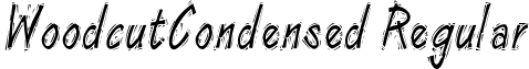 WoodcutCondensed Regular font - woodcutcondensed.ttf