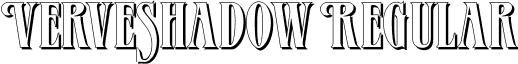 VerveShadow Regular font - decorative-stylisticverveshadow-regular.ttf