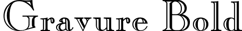 Gravure Bold font - gravurebold.ttf