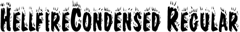 HellfireCondensed Regular font - hellfirecondensed.ttf